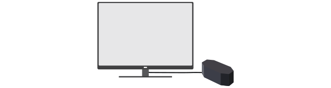 テレビにつなげて大きなスクリーンで鑑賞